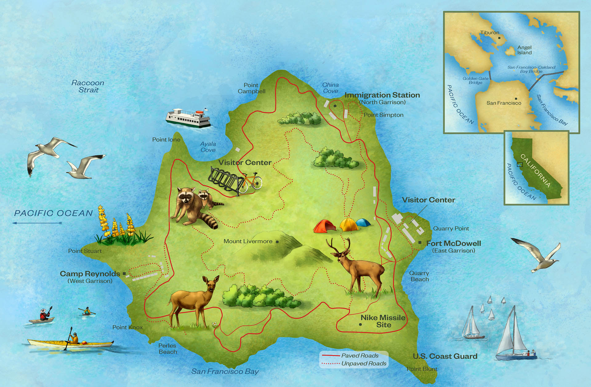 Angel Island Map • Cobblestone Magazine