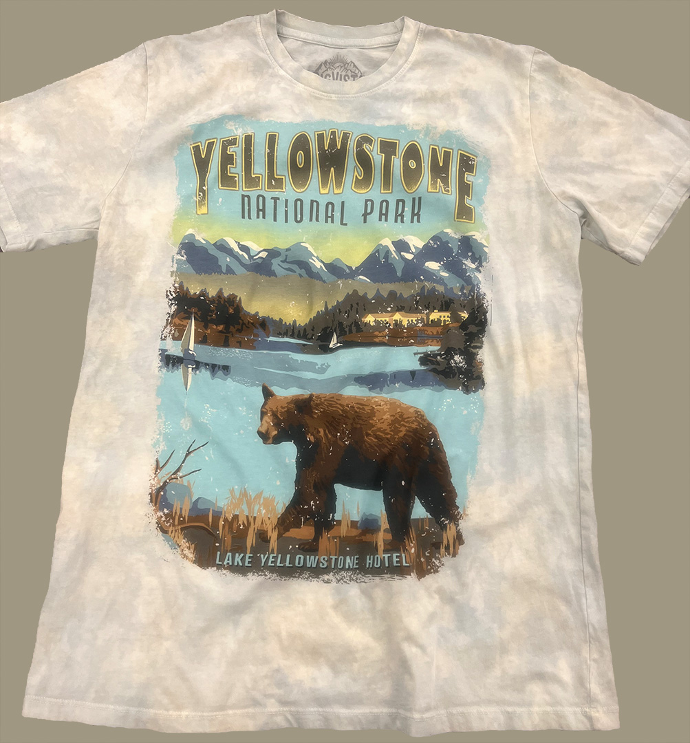 Yellowstone National Park - Lake Yellowstone Hotel - T-shirt - Big Vista